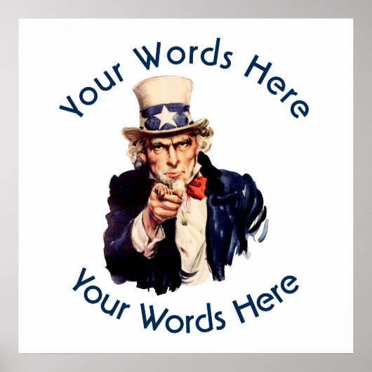 アンクルサムカスタムポスター ポスター (正面)