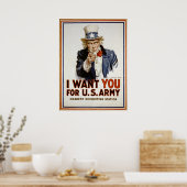 アンクルサムヴィンテージ募集ポスター ポスター (キッチン)