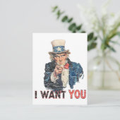 アンクルサム動揺してルック ポストカード (スタンド正面)