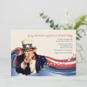 アンクルサム愛国的招待状 招待状 (スタンド正面)