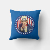 アンクルサム星とストライプリバーシブル クッション (裏面)