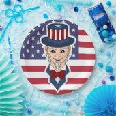 アンクルサム漫画 ペーパープレート (パーティー)