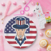 アンクルサム漫画 ペーパープレート (パーティー)