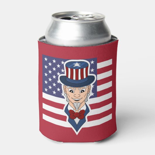 アンクルサム漫画 缶クーラー (缶正面)