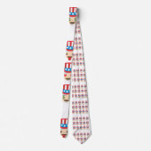 アンクルサム絵文字メンズネックタイ ネクタイ (裏面)