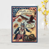 アンクルサム4thカード カード (黄色い花)