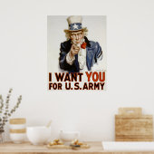 アンクルサム – お願い ポスター (キッチン)