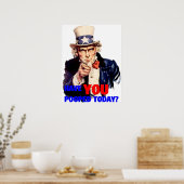 アンクルサム – 今日のポスターを開いた ポスター (キッチン)