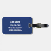 アンクルサム – 私はあなたが旅行して欲しい ラゲッジタグ (裏面横)