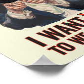 アンクルサム – 私はマスクを衣服したい – プロパガンダ ポスター (角)