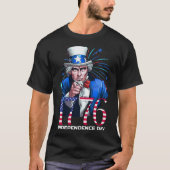 アンクルサム 1776 独立記念日 Tシャツ (正面)