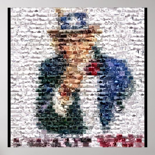 アンクルサムWWIIモンタージュ ポスター (正面)