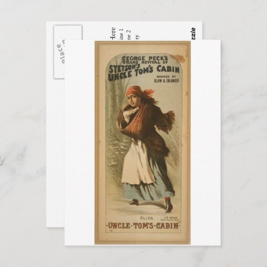 アンクルトムのキャビン「エリザ」レトロ劇場 ポストカード (正面/裏面)