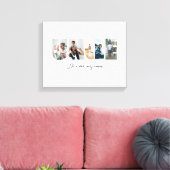 アンクルフォトコラージュ5写真コラージュ キャンバスプリント (インサイチュ (リビング))