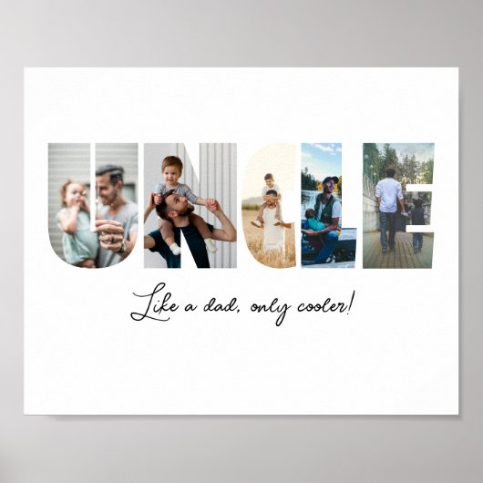 アンクルフォトコラージュ5写真コラージュ ポスター (正面)