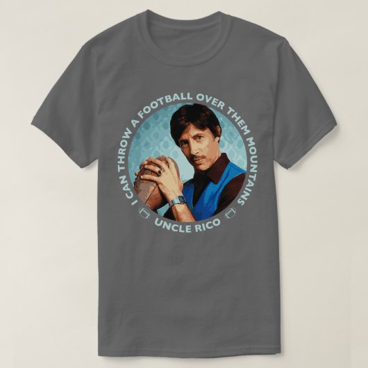 アンクルリコマウンテンズブルー Tシャツ (デザイン正面)