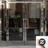 アンクルン漫画イラストレーション ウィンドウサイン (オフィスドア)