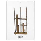 アンクルン漫画イラストレーション クリップボード (裏面)