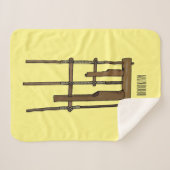 アンクルン漫画イラストレーション シェルパブランケット (正面(横))