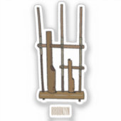 アンクルン漫画イラストレーション シール (正面)