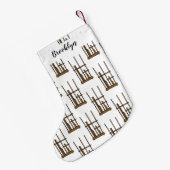 アンクルン漫画イラストレーション スモールクリスマスストッキング (裏面 (吊り時))