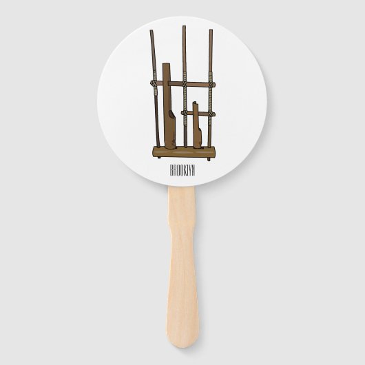 アンクルン漫画イラストレーション ハンドファン (正面)