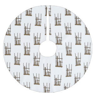 アンクルン漫画イラストレーション ブラッシュドポリエステルツリースカート