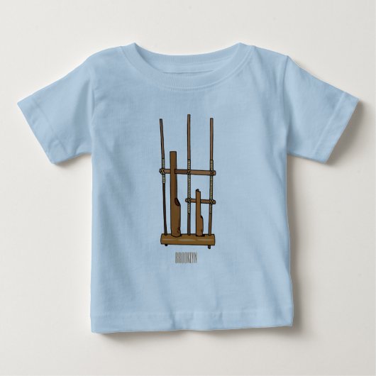 アンクルン漫画イラストレーション ベビーTシャツ (正面)