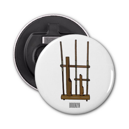 アンクルン漫画イラストレーション 栓抜き (正面)