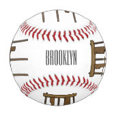 アンクルン漫画イラストレーション 野球ボール (正面)