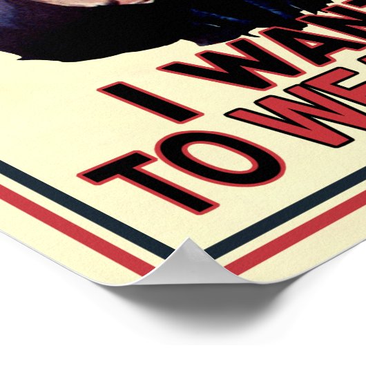 アンクル・サムは衣服マスクUSAオフィスに顔したい ポスター (角)