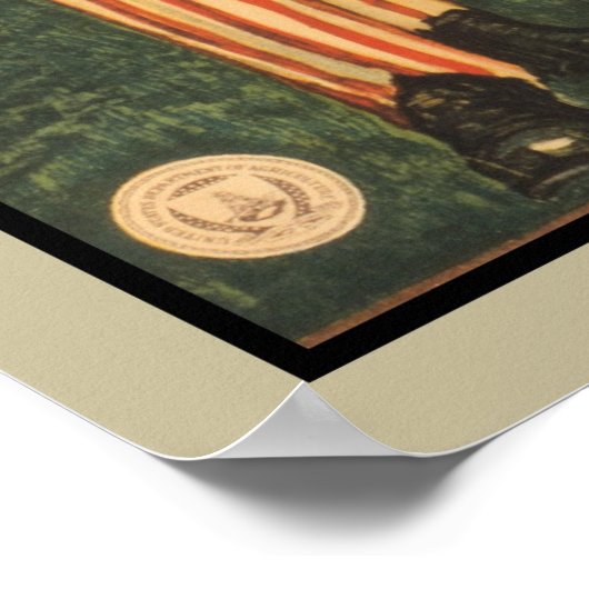 アンクル・サムは言う:食べ物コストを削減するための庭 ポスター (角)