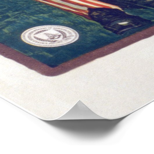 アンクル・サムは言う – 食べ物コストを削減するための庭 ポスター (角)