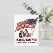 アンクル・サム四代目の挨拶 ポストカード (スタンド正面)