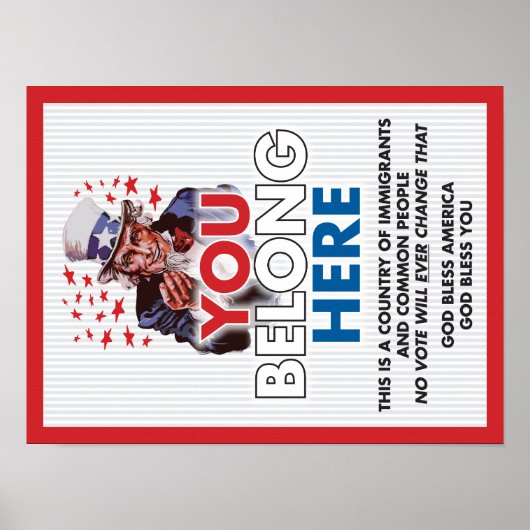 アンクル・サム「お前はここにいる」ポスター ポスター (正面)