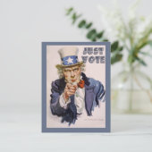アンクル・サム・ハガキを投票者に投票 ポストカード (スタンド正面)