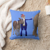 アンクル・サム・ラブズ・ロバ クッション (ブランケット)