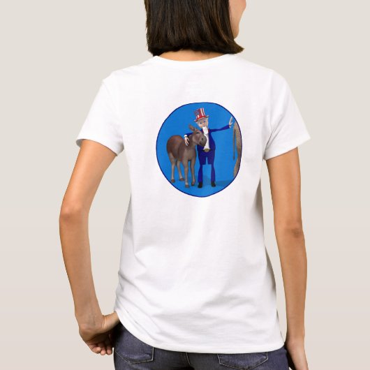 アンクル・サム・ラブズ・ロバ Tシャツ (裏面)