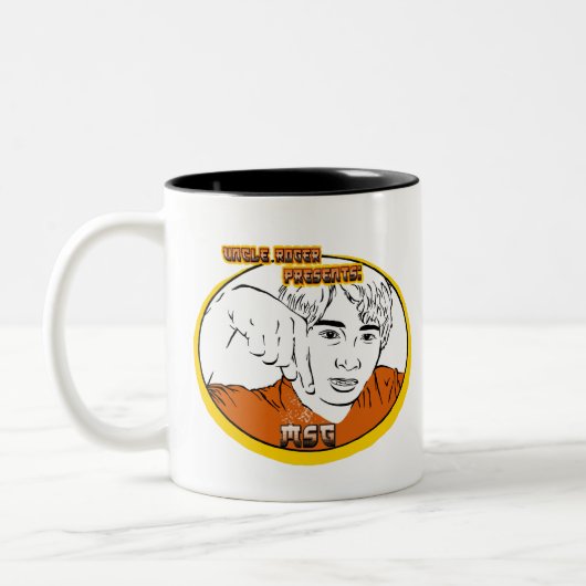 アンクル·ロジャー·ユーチューブ·コメディアンMSG ツートーンマグカップ (左)