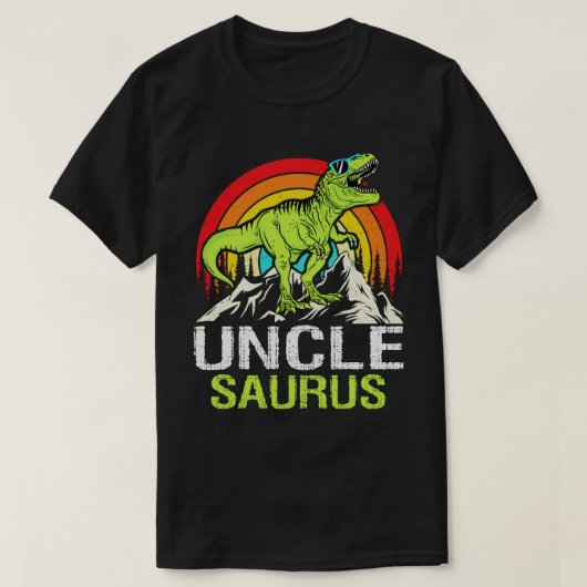 アンクレザウルス恐竜の叔父ザウルス父の日 Tシャツ (デザイン正面)