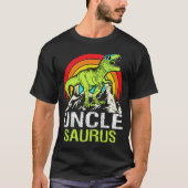 アンクレザウルス恐竜の叔父ザウルス父の日 Tシャツ (正面)