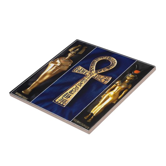 アンク教エジプトの神女神像 タイル (側面)