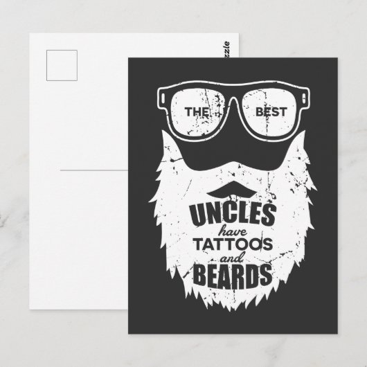 アンク最高のルズBeards Tattoos夫 ポストカード (正面/裏面)