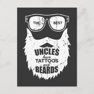 アンク最高のルズBeards Tattoos夫 ポストカード
