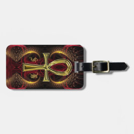 アンク金ゴールド女神カスタムイニシャル ラゲッジタグ