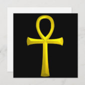 アンク・クルックス・アンサタ・エジプト十字 招待状 (正面/裏面)