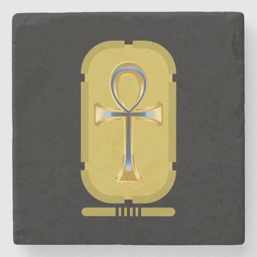 アンク シンボル ストーン コースター (正面)
