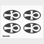 アンク 楕円形シール (シート)