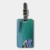 アングィラのボートの荷物のラベル ラゲッジタグ (正面縦)