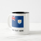 アングィラの旗 ツートーンマグカップ (正面左)